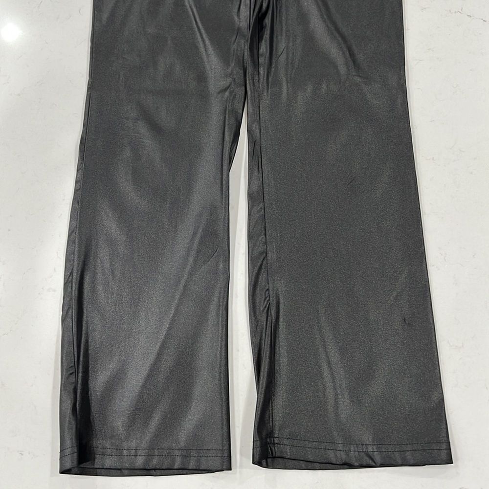 Tampa black shiny pants polyester - Picture 3 of 6